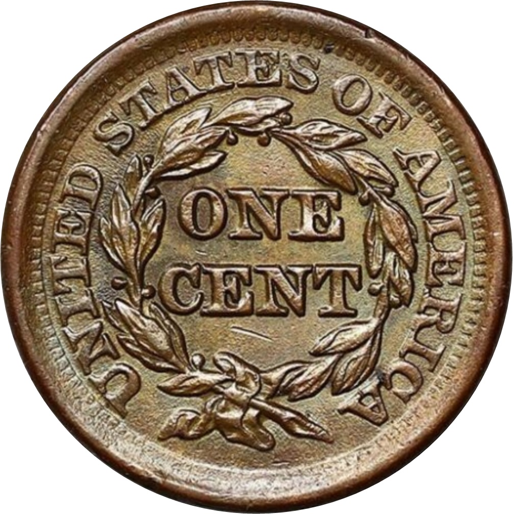1851-Braided-Hair-Large-Cent